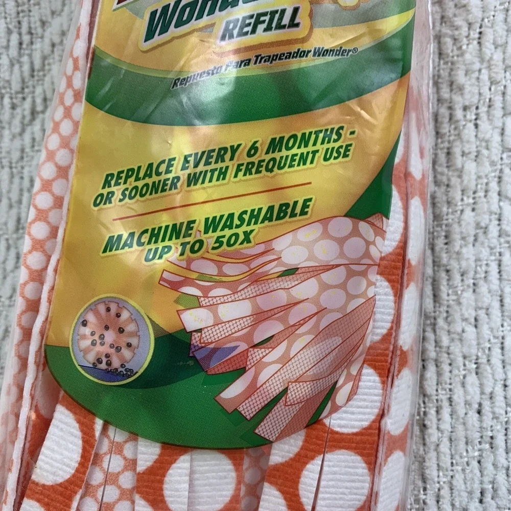 Libman Wonder Mop Refill  Model 02001  Easy Change  Machine Washable Refill  New